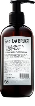 L:A Bruket Body Lemongrass Liquid Soap for Hands and Body