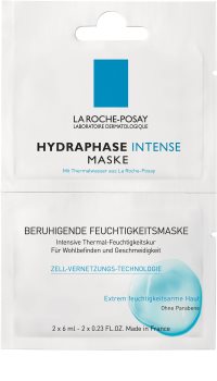 La Roche-Posay Hydraphase upokojujúca hydratačná maska pre citlivú a suchú pleť