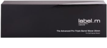 label.m Electrical The Advanced Pro Triple Barrel Waver 25 mm Triple Barrel Curling Iron