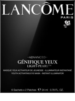 Lancôme Génifique Advanced Yeux Light-Pearl™ maska za predel okoli oči v obliki obliža za pomladitev kože