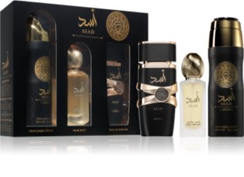 lattafa asad woda perfumowana 100 ml   zestaw 