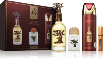 lattafa eternal oud woda perfumowana 100 ml   zestaw  