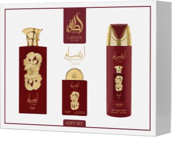 lattafa ansaam gold woda perfumowana 100 ml   zestaw 