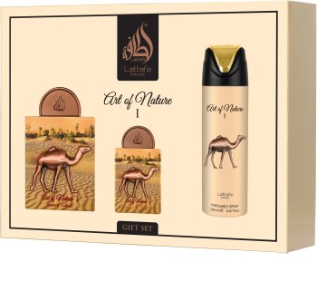 lattafa art of nature i woda perfumowana 100 ml   zestaw  