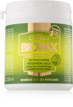 L’biotica Biovax Bamboo & Avocado Oil regeneračná maska na vlasy