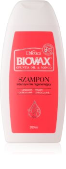 L’biotica Biovax Opuntia Oil & Mango regeneracijski šampon za poškodovane lase