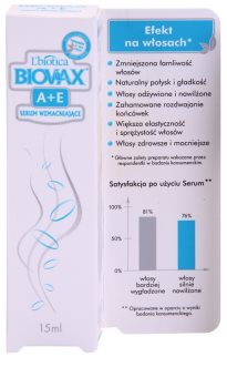 L’biotica Biovax A+E nährendes Serum gegen brüchiges Haar