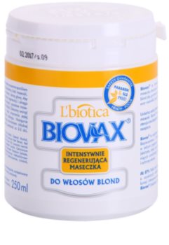 L’biotica Biovax Blond Hair poživljajoča maska za blond lase