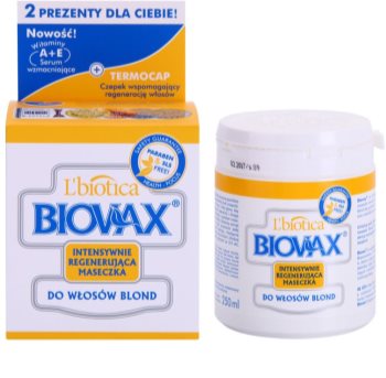 L'biotica Biovax Blond Hair megújító maszk szőke hajra
