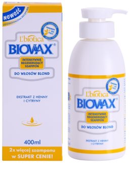 L’biotica Biovax Blond Hair osvetljevalni šampon za blond lase