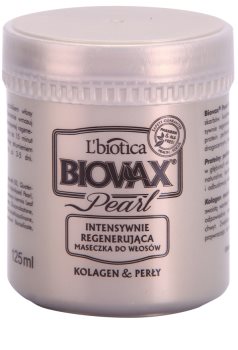 L'biotica Biovax Glamour Pearl regenerační maska pro hydrataci a lesk