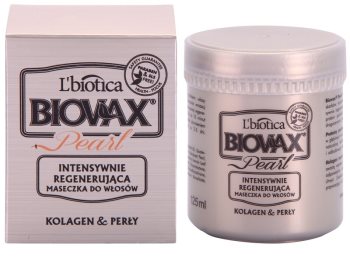 L'biotica Biovax Glamour Pearl regenerační maska pro hydrataci a lesk