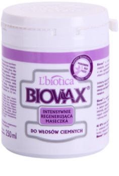 L'biotica Biovax Dark Hair intenzivní vlasová maska pro hydrataci a lesk