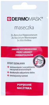 L’biotica DermoMask maska za obraz za razpokane in razširjene žilice