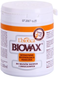 L’biotica Biovax Dry Hair maseczka regenerująca i nawilżająca do włosów suchych i zniszczonych