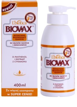 L’biotica Biovax Dry Hair regenerační šampon pro suché a poškozené vlasy