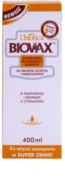 L’biotica Biovax Dry Hair regenerační šampon pro suché a poškozené vlasy