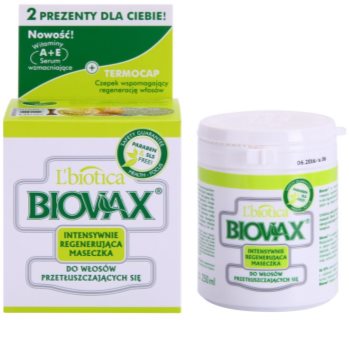 L'biotica Biovax Dull Hair maseczka regenerująca do przetłuszczających się włosów i skóry głowy