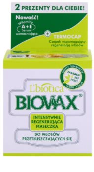 L'biotica Biovax Dull Hair maseczka regenerująca do przetłuszczających się włosów i skóry głowy