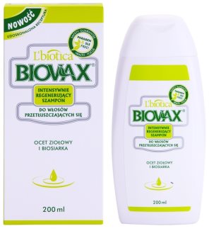 L’biotica Biovax Dull Hair Pflegendes Shampoo mit verstärkender Wirkung für fettiges Haar und Kopfhaut
