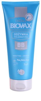 L’biotica Biovax Keratin & Silk kondicionér s keratínom pre jednoduché rozčesávanie vlasov