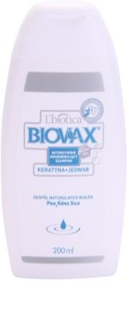 L’biotica Biovax Keratin & Silk stärkendes Shampoo mit Keratin Komplex