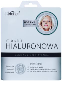 L'biotica Masks Hyaluronic Acid Zellschichtmaske mit feuchtigkeitsspendender und glättender Wirkung