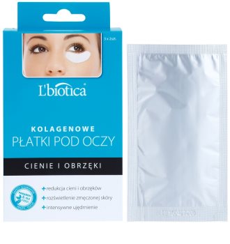 L’biotica Masks máscara para olhos com colagénio contra olheiras e inchaços