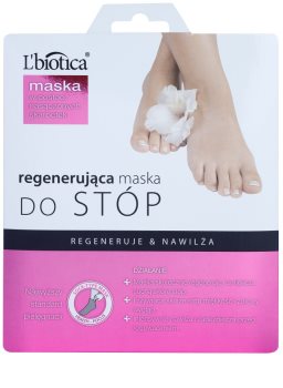 L'biotica Masks regeneracijska maska za stopala v obliki nogavic