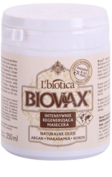 L’biotica Biovax Natural Oil revitalizační maska pro dokonalý vzhled vlasů