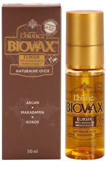L’biotica Biovax Natural Oil vlažilni in hranilni serum za sijaj in mehkobo las