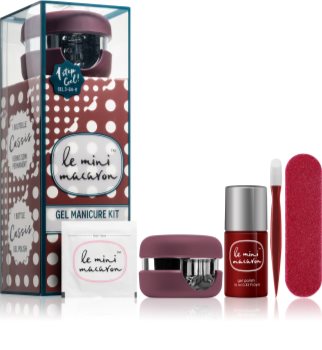 Le Mini Macaron Gel Manicure Kit Cassis coffret cosmétique V. (ongles)