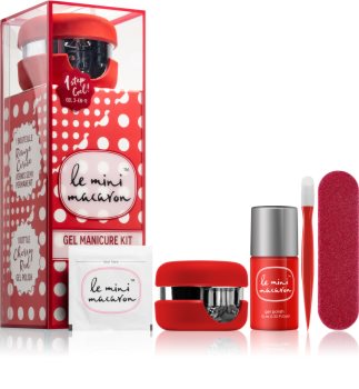 Le Mini Macaron Gel Manicure Kit Cherry Red Cosmetic Set VII. (for Nails)