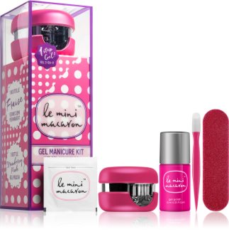 Le Mini Macaron Gel Manicure Kit Strawberry Pink kozmetički set IV. (za nokte)