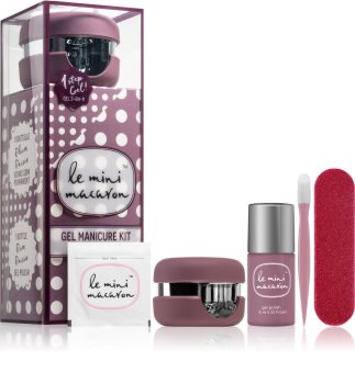 Le Mini Macaron Gel Manicure Kit Rum Raisin coffret cosmétique XII. (ongles) pour femme