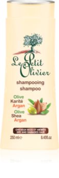 Le Petit Olivier Olive, Shea & Argan Shampoo für trockenes und beschädigtes Haar