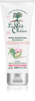 Le Petit Olivier Sweet Almond & Rice Cream après-shampoing pour cheveux normaux