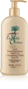 Le Petit Olivier Argan Oil čistilno mleko za odstranjevanje ličil za obraz in oči