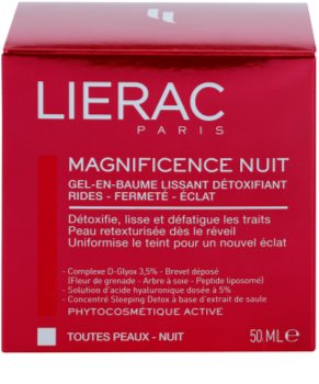 Lierac Magnificence nočni razstrupljevalni in gladilni gel balzam