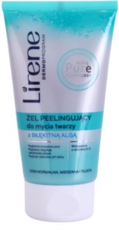 Lirene Algae Pure gel esfoliante de limpeza com efeito alisador