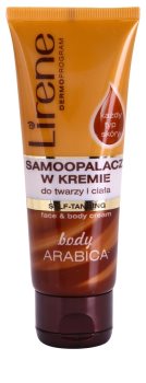 Lirene Body Arabica samoopalovací krém na obličej a tělo