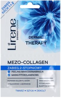 Lirene Dermal Therapy Mezo-Collagen máscara purificante e peeling com efeito rejuvenescedor