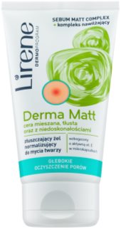 Lirene Derma Matt normalizující čisticí gel s exfoliačním účinkem