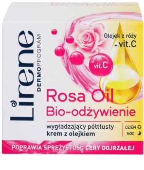 Lirene Essential Oils Rose výživný vyhlazující krém pro zralou pleť