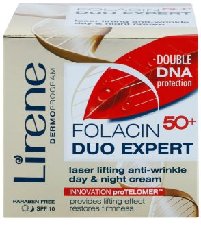 Lirene Folacin Duo Expert 50+ denní a noční liftingový krém SPF 10