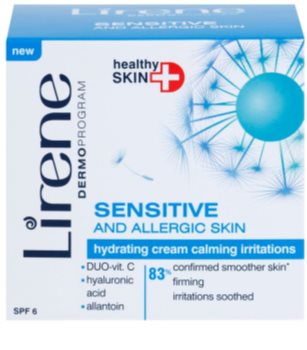 Lirene Healthy Skin+ Sensitive Skin vlažilna krema za pomirjanje razdraženja SPF 6