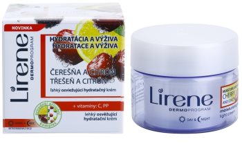 Lirene Moisture & Nourishment lahka osvežilna vlažilna krema s češnjo in limono