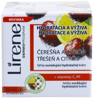 Lirene Moisture & Nourishment lahka osvežilna vlažilna krema s češnjo in limono