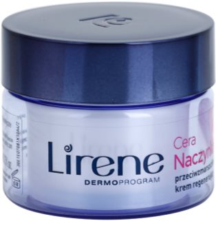 Lirene Redness crema de noche regeneradora antiarrugas