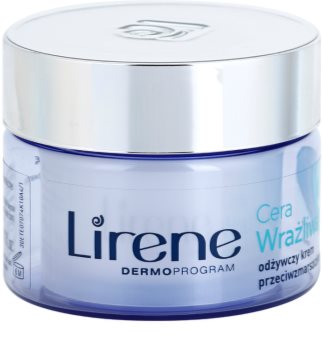 Lirene Sensitive Skin výživný protivráskový krém SPF 15
